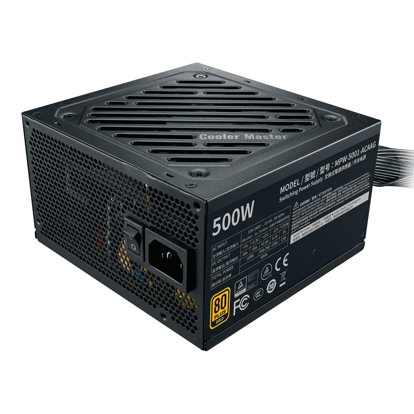 CoolerMaster G500 Gold Power Supply CoolerMaster G500 Gold Power Supply